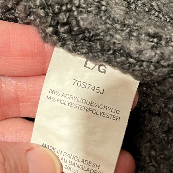 BEYOU TI FUL  steel blue hoodies open front cardigan size L - Picture 3 of 7